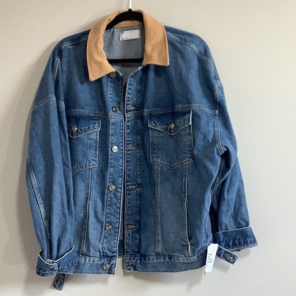 ASOS Other - ASOS jean trucker corduroy collar jacket barncoat smalll